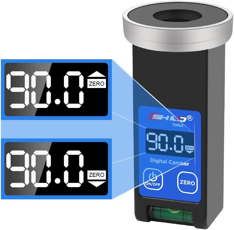Camber Gauge Digital Wheel Alignment Tool -90° to +90° Wide Range Wheel Alignment & Balancing Tools Accurate Caster Camber Gauge with Digital Display
