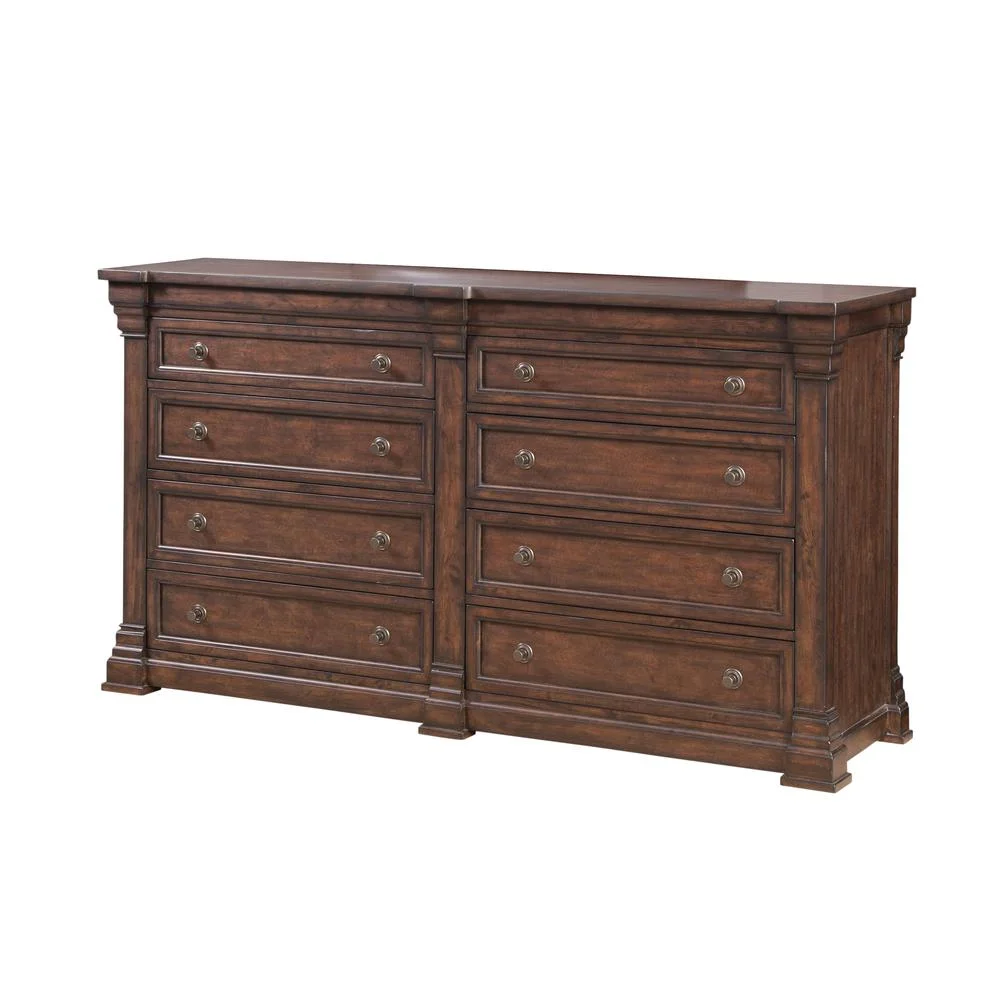 Kestrel Hills Traditional Tobacco Brown Wood 8-drawer Dresser