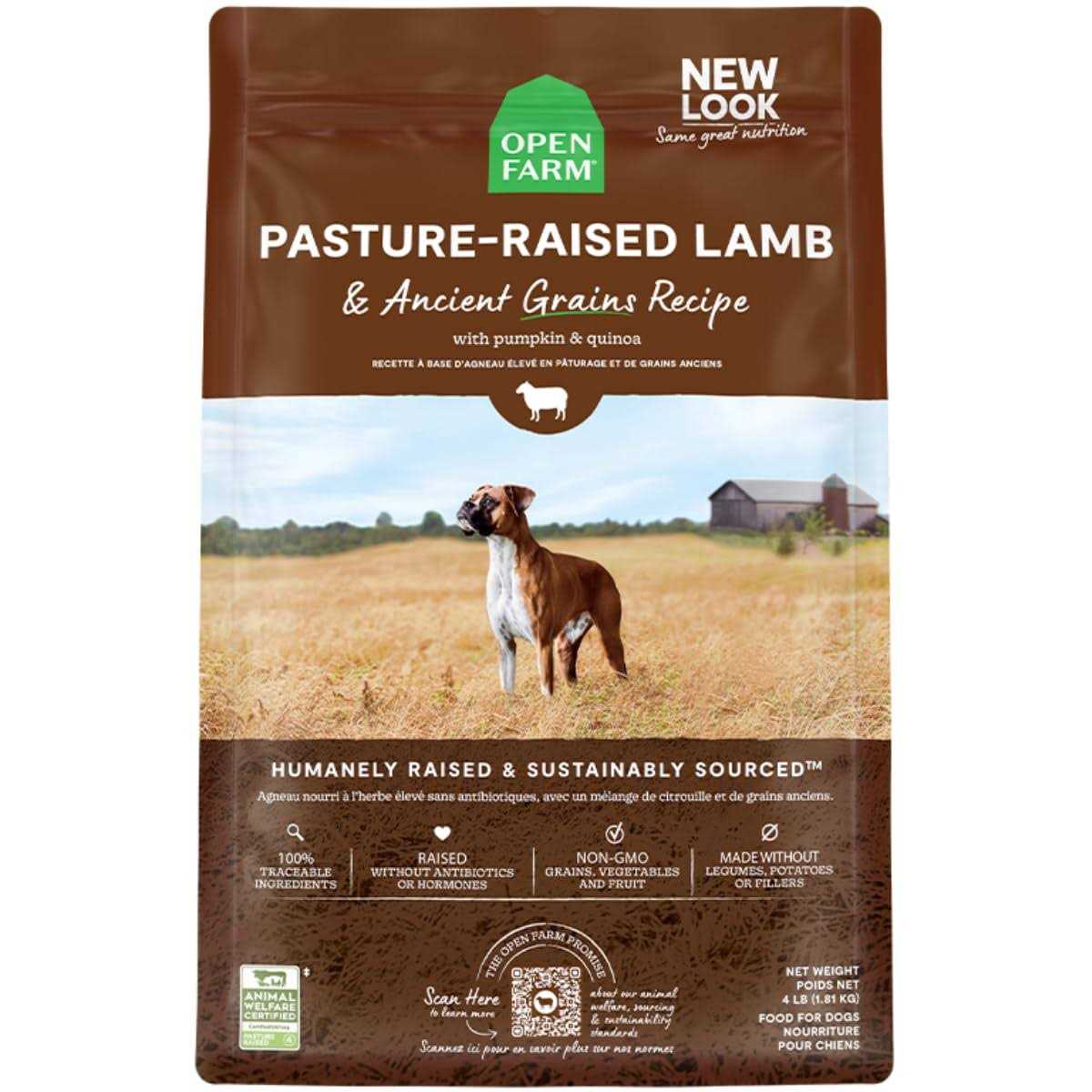 Open Farm Pasture Raised Lamb Ancient Grains Dry Dog Food - Pet Supplies online store