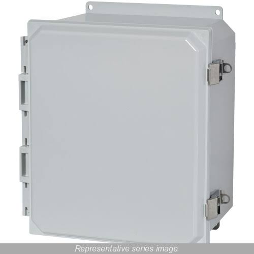 Hammond PCJ1084CCL Polycarb 10x8x4 Latch Clear W/Feet