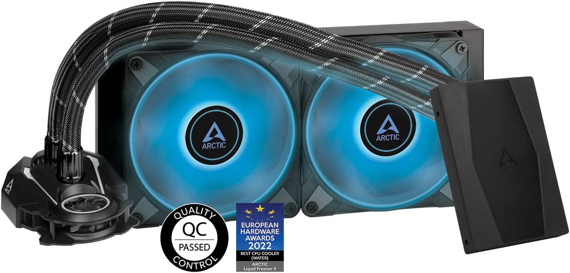 ARCTIC Liquid Freezer II 240 RGB (incl. Controller) - Multi-compatible all-in-one CPU AIO water cooler with RGB, Intel & AMD compatible