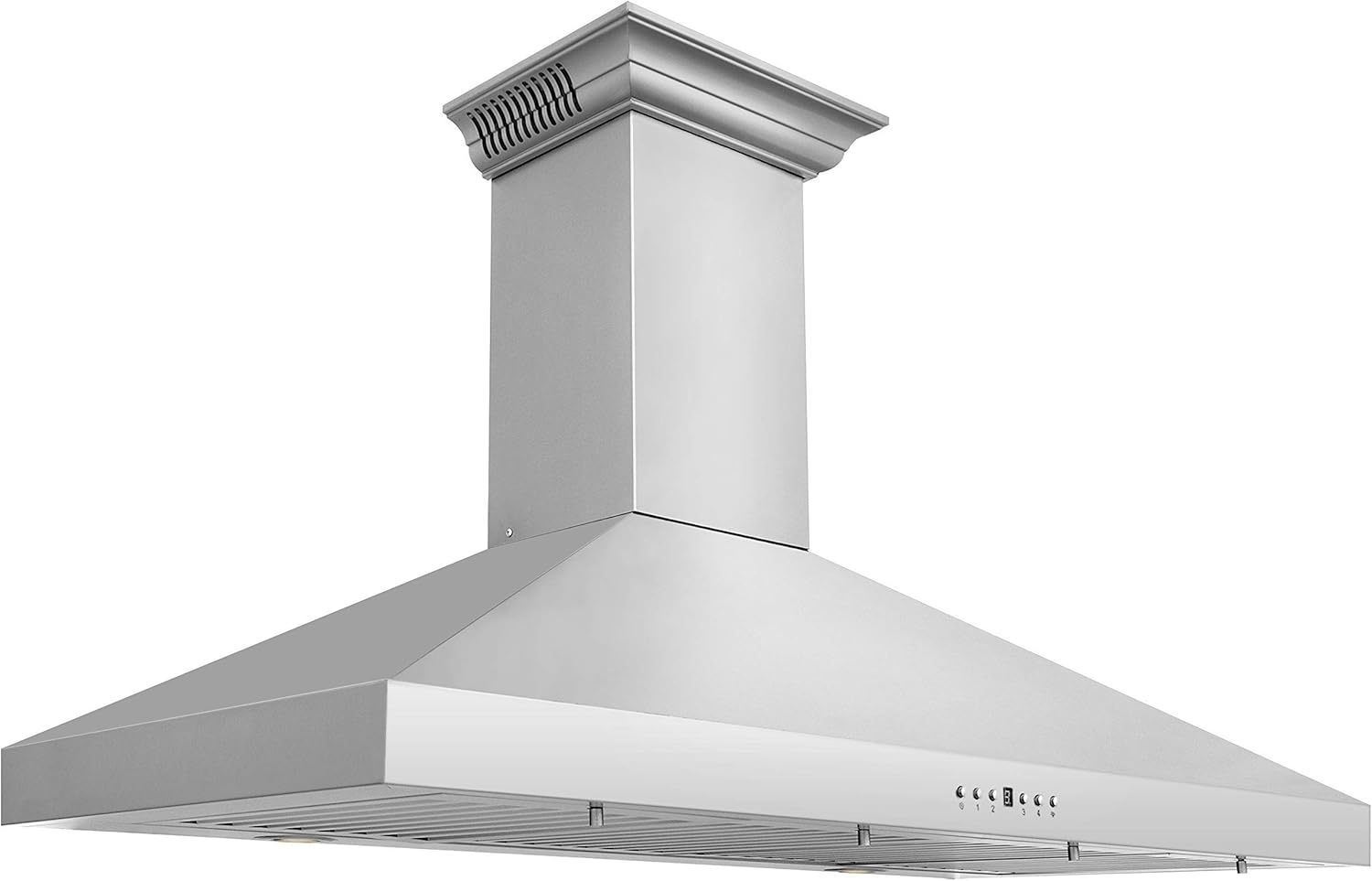 ZLINE 48 in. Wall Mount Range Hood in Stainless Steel with Built-in CrownSound Bluetooth Speakers (KL3CRN-BT-48)