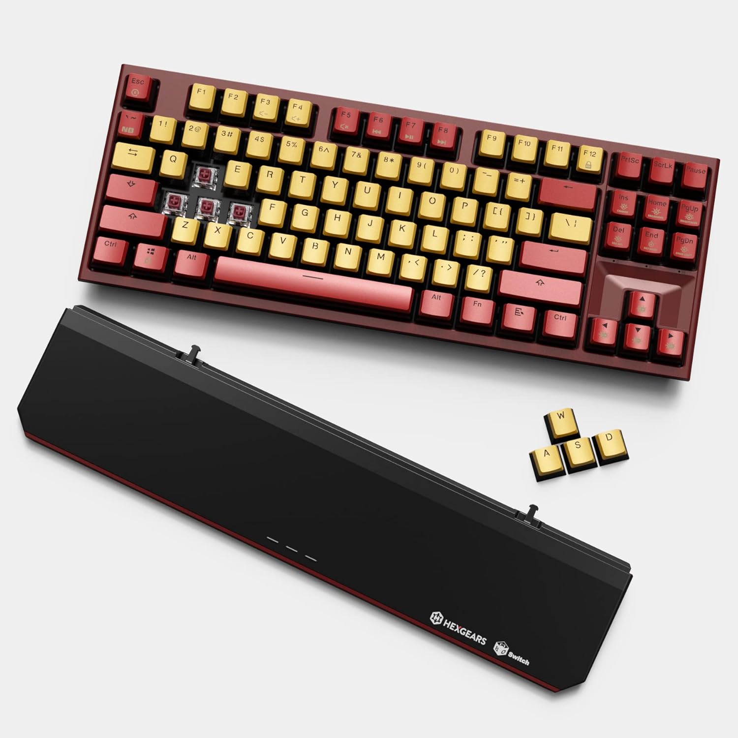 HEXGEARS X3 TKL Wireless Mechanical Keyboard with Blue Kailh Box Switches, Ironman Color Tenkeyless Compact Keyboard for Gaming, Typing