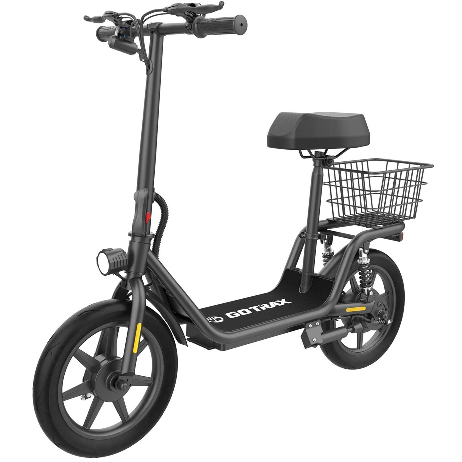 Gotrax Flex Electric Scooter with Seat for Adult 18.6Miles Range&amp;15.5Mph Power by 400W Motor - Sports Supplies Online Store