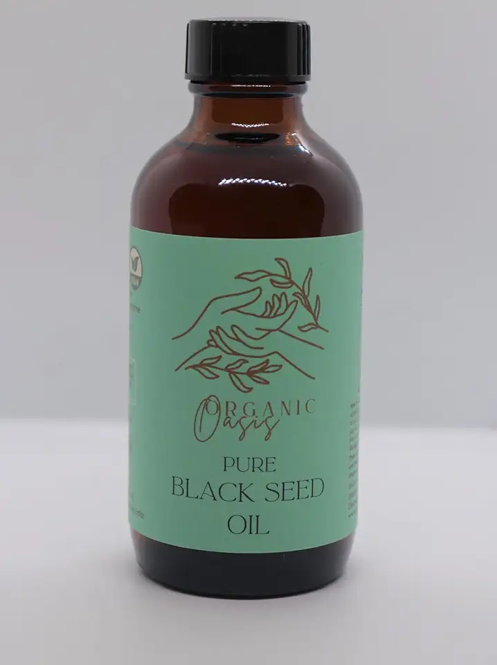 Organic Black Seed Oil, Cold Pressed, Hexane Free, Pure & Organic, 4 oz Immune Support Antioxidant - Kansas Nuitrition - HNZSDS