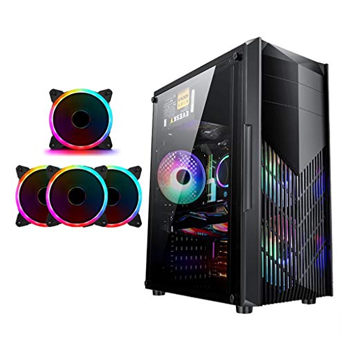 ATX Case, Mid-Tower PC Gaming Case ATX/M-ATX/ITX - Front I/O USB 3.0 Port - Fully Transparent Side Panels