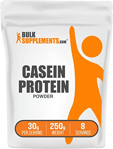 BULKSUPPLEMENTS.COM Casein Protein Powder - Micellar Casein Powder, Protein Powder Casein, Casein Powder - Gluten Free & Soy Free, 30g per Serving