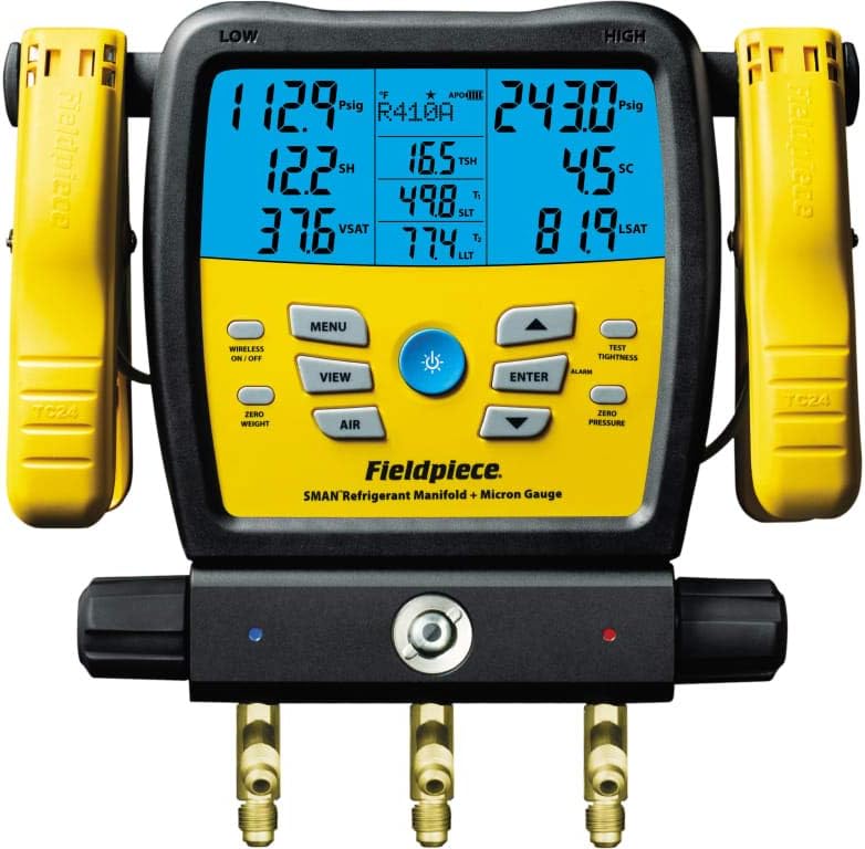 Fieldpiece SM380V SMAN manifolds, black