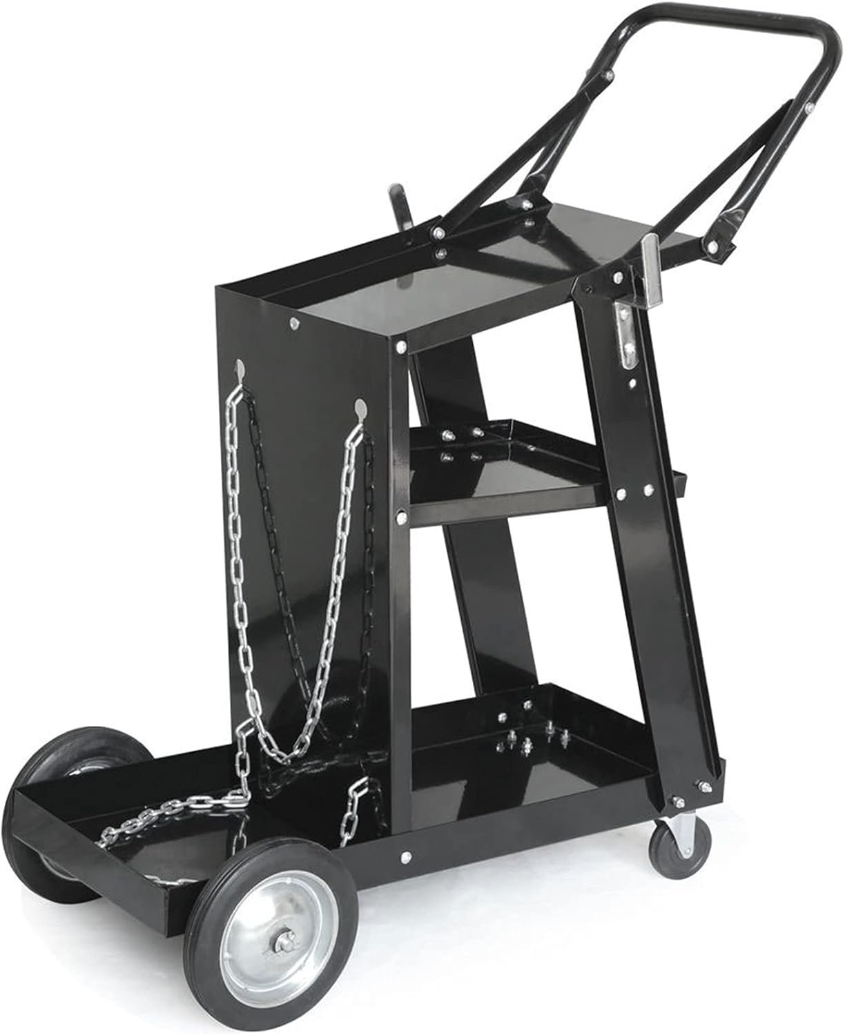 TOMATOPAPA Professional Welding Cart Plasma Cutting Machine without Drawer Black, High Speed Welder Cart