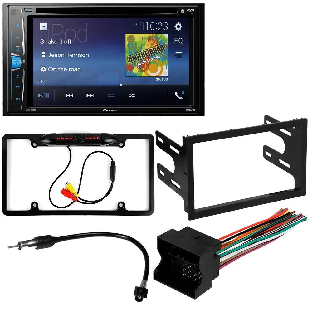 KIT2459 Bundle with Pioneer Multimedia DVD Car Stereo and Installation Kit - for 2002-2005 Volkswagen Jetta GLI / Bluetooth Touchscreen