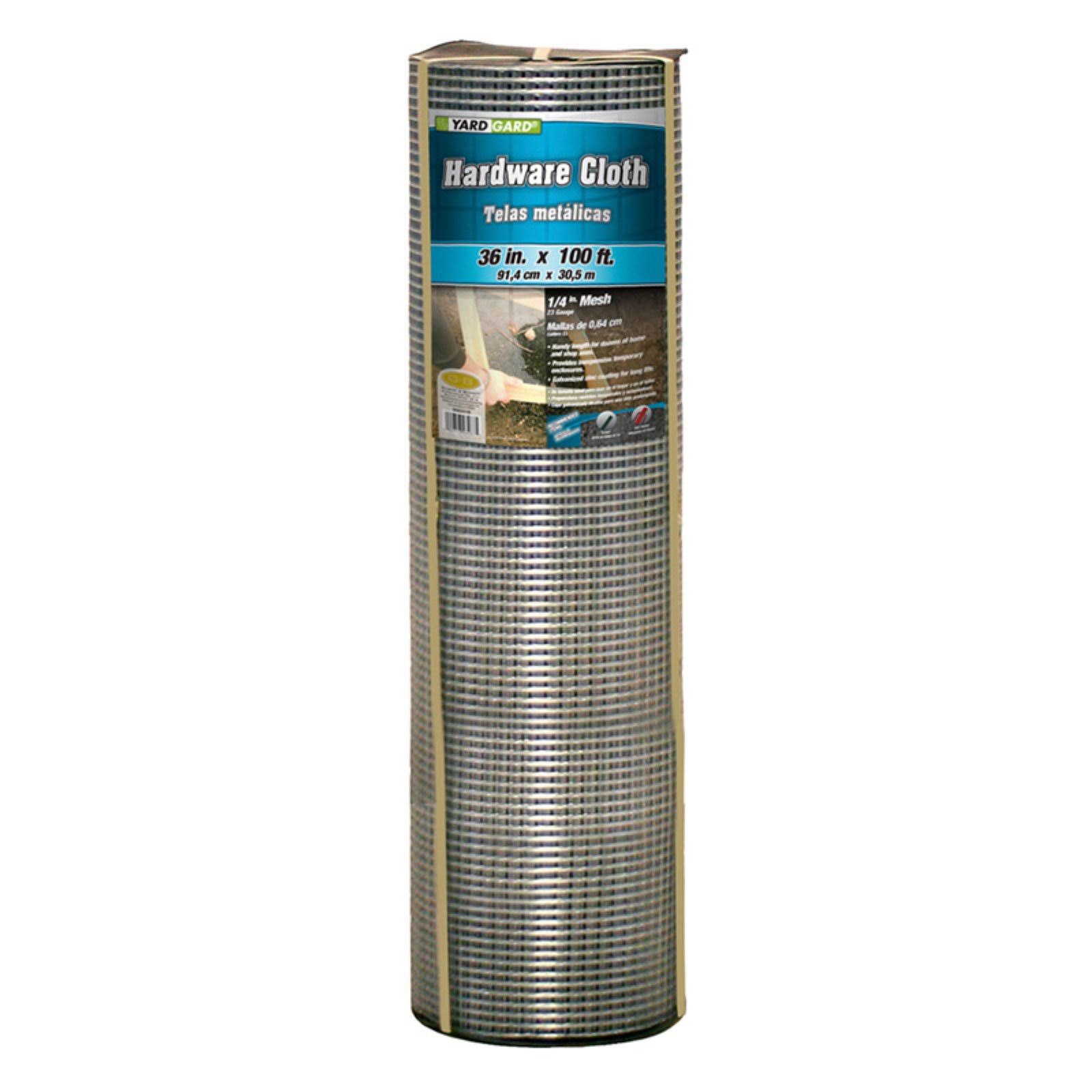 Yardgard 308241b Galvanized Hardware Cloth, 23-Gauge, 1/4x22 Mesh, 36x22