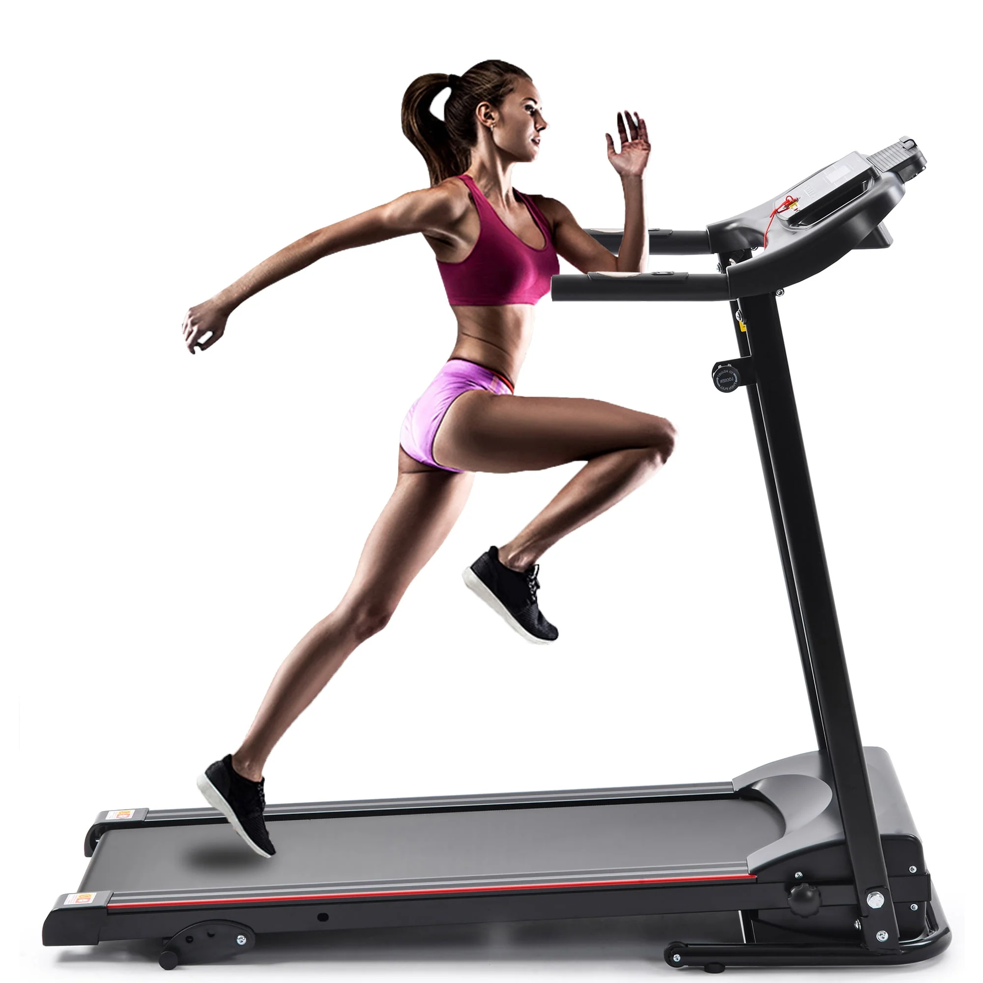 UWR-Nite Treadmill Folding Treadmill for Home Electric Treadmill Workout Running Machine 3-Level Manual Incline Treadmill with LCD Monitor for Home &