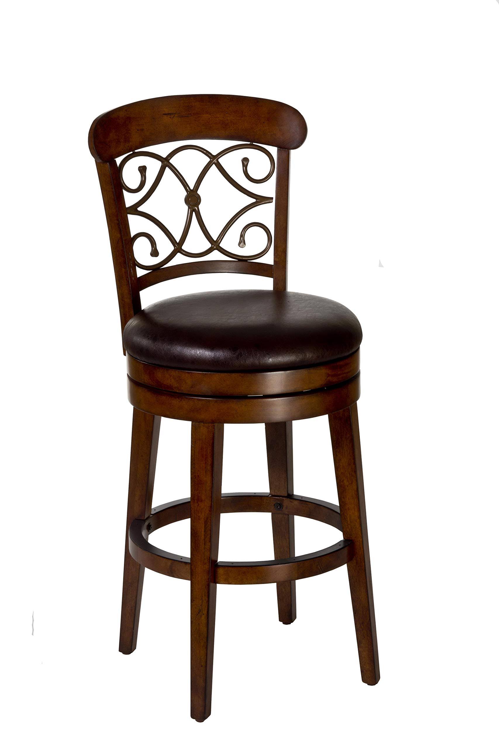 Hillsdale Furniture Bergamo Swivel Counter Height Stool, Brown