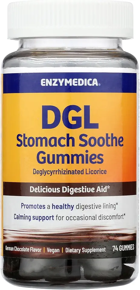 ENZYMEDICA DGL Stomach Soothe Gummies, 74 CT - Kansas Nuitrition - HNZSDS
