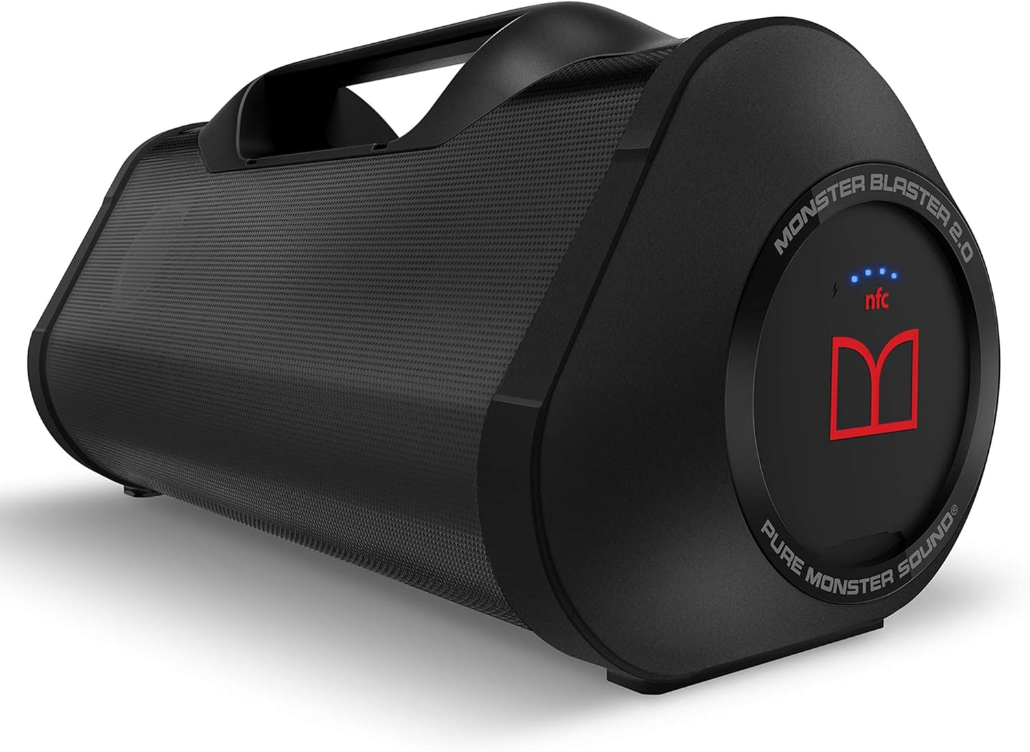 Monster Portable Wireless Bluetooth Speaker, 120W Rechargeable Wireless Boombox, USB Charge Out, IPX5 Water Resistant, (Monster Blaster 3.0), Red
