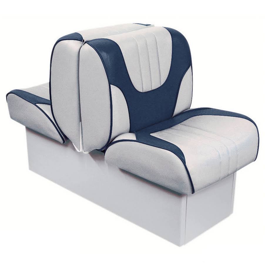 Overton&s Deluxe Back-to-Back Lounge Boat Seat with 8x22 Base in Grey - Avayadevconnect
