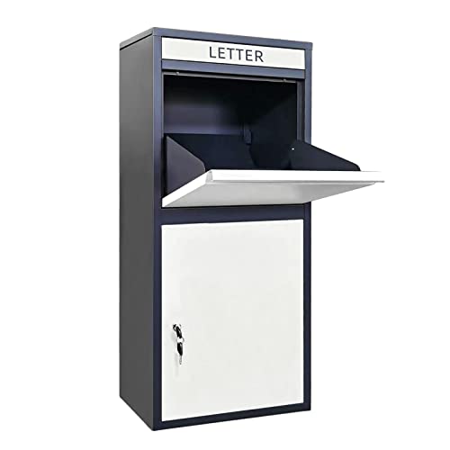 Package Delivery Boxes for Outside, Extra Large Capacity Modern Mailbox, Outdoor Freestanding Porch Box for Packages