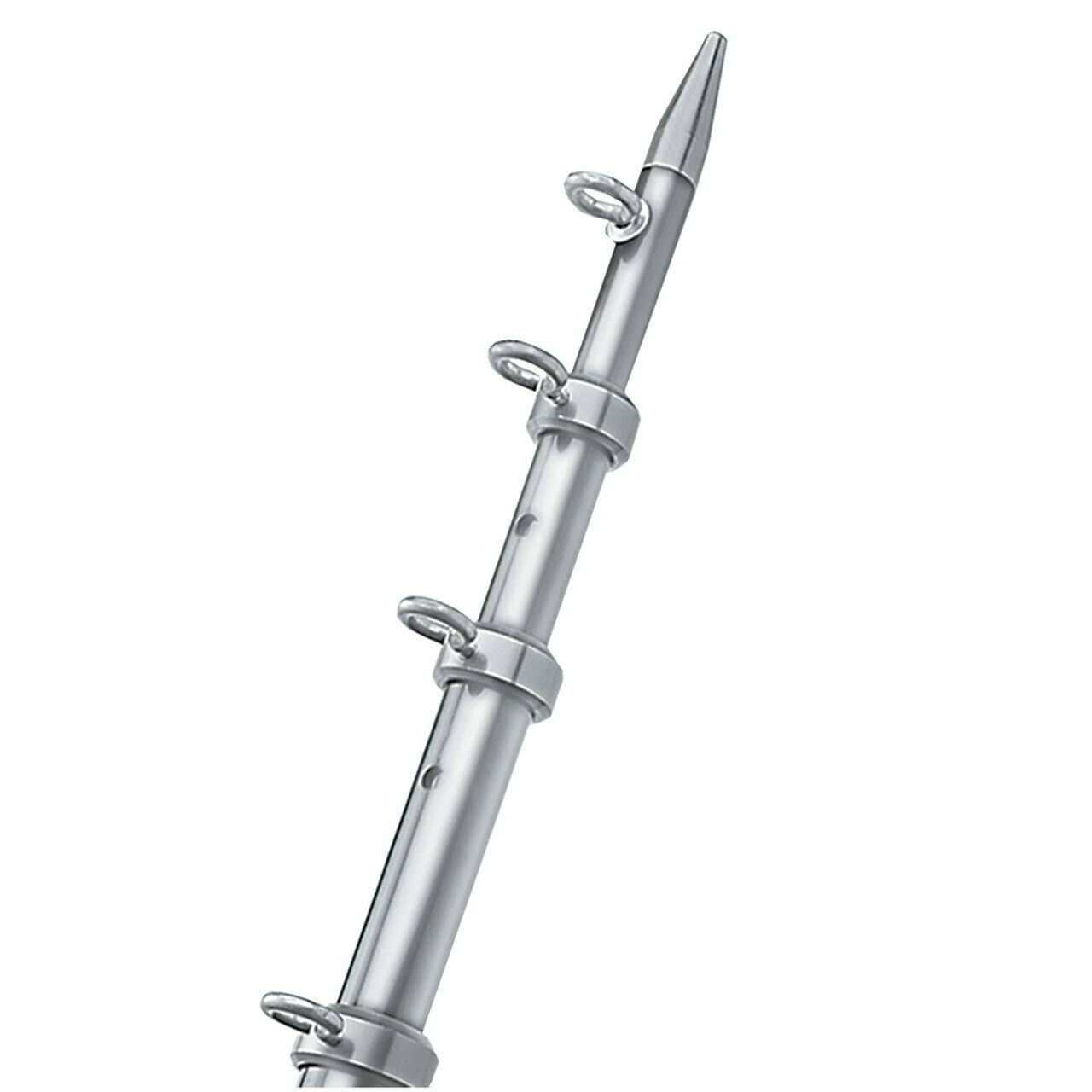 Taco 15& Silver/Silver Outrigger Poles - 1-1/8x22 Diameter