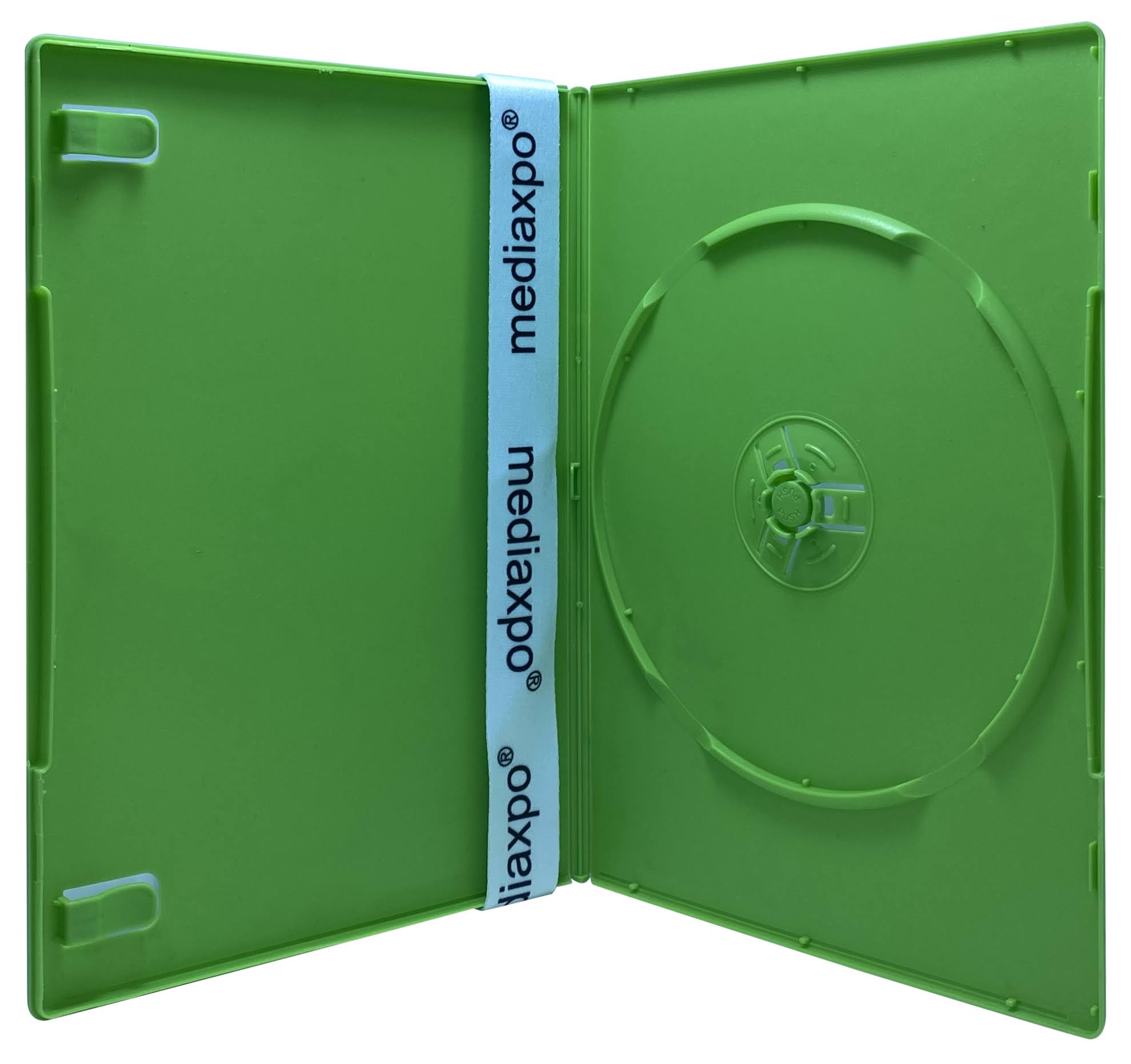 CheckOutStore 200 Slim Solid Green Color Single DVD Cases 7mm