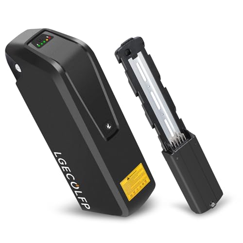 LGECOLFP 36V 48V 52V Ebike Battery 10Ah 13Ah 15Ah 20Ah Battery Pack with 3A Fast Charger 30A BMS for 36V 48V 52V Controller 250W 350W 500W 750W 1000W
