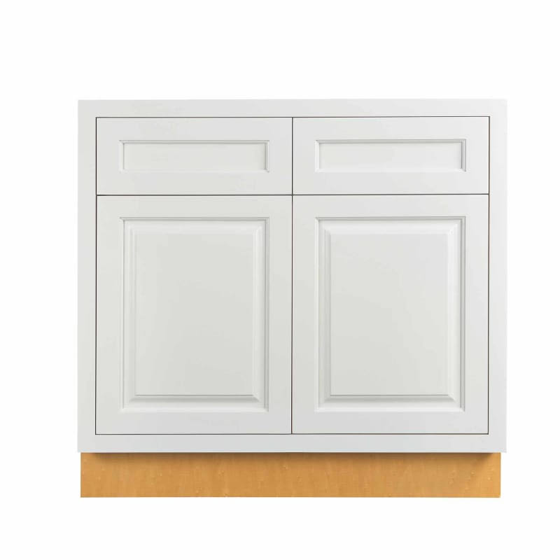 Maplevilles Cabinetry SB33 Inset 33 inch Wide x 34-1/2 inch Tall 2 Door Base Cabinet, White
