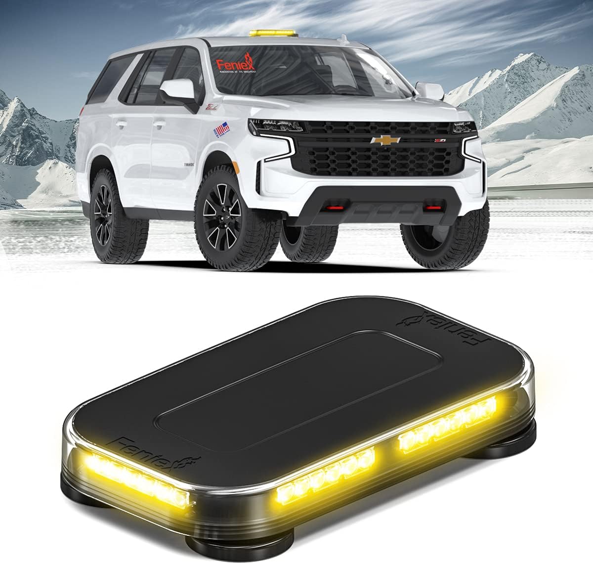 Feniex Industries - Fusion-S Mini Lightbar With Controller (Amber)