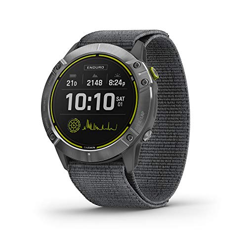 Garmin Enduro, Ultraperformance Multisport GPS Watch with Solar Charging Capabilities, Battery Life Up to 80 Hours in GPS Mode