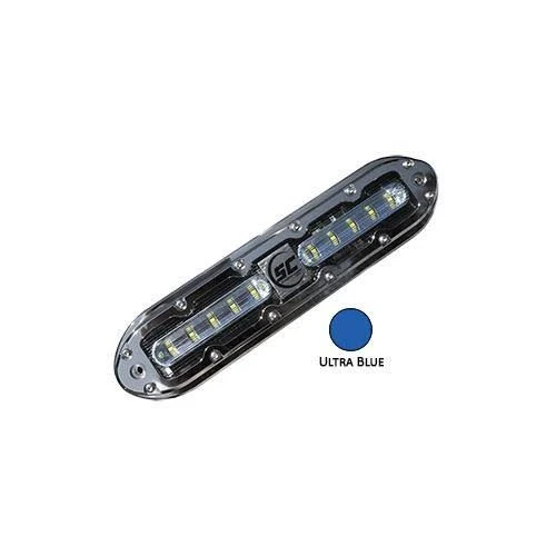 Shadow-Caster SCM-10 LED Underwater Light w-20& Cable - 316 SS Housing - Ultra Blue