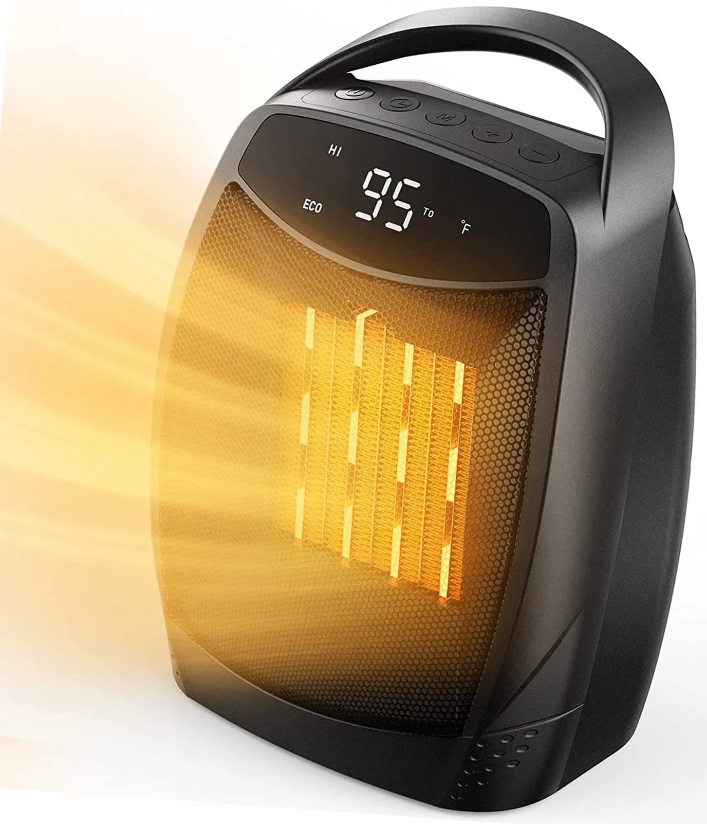 Portable Space Heater, 1500W Personal Electric Heater with Timer, 4 Modes Quiet Heater
