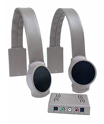 Audio Fox Couch & Armchair Wireless TV Speakers – Assistive, Portable TV Speakers for Hard of Hearing with RF Wireless, Flexible Connections