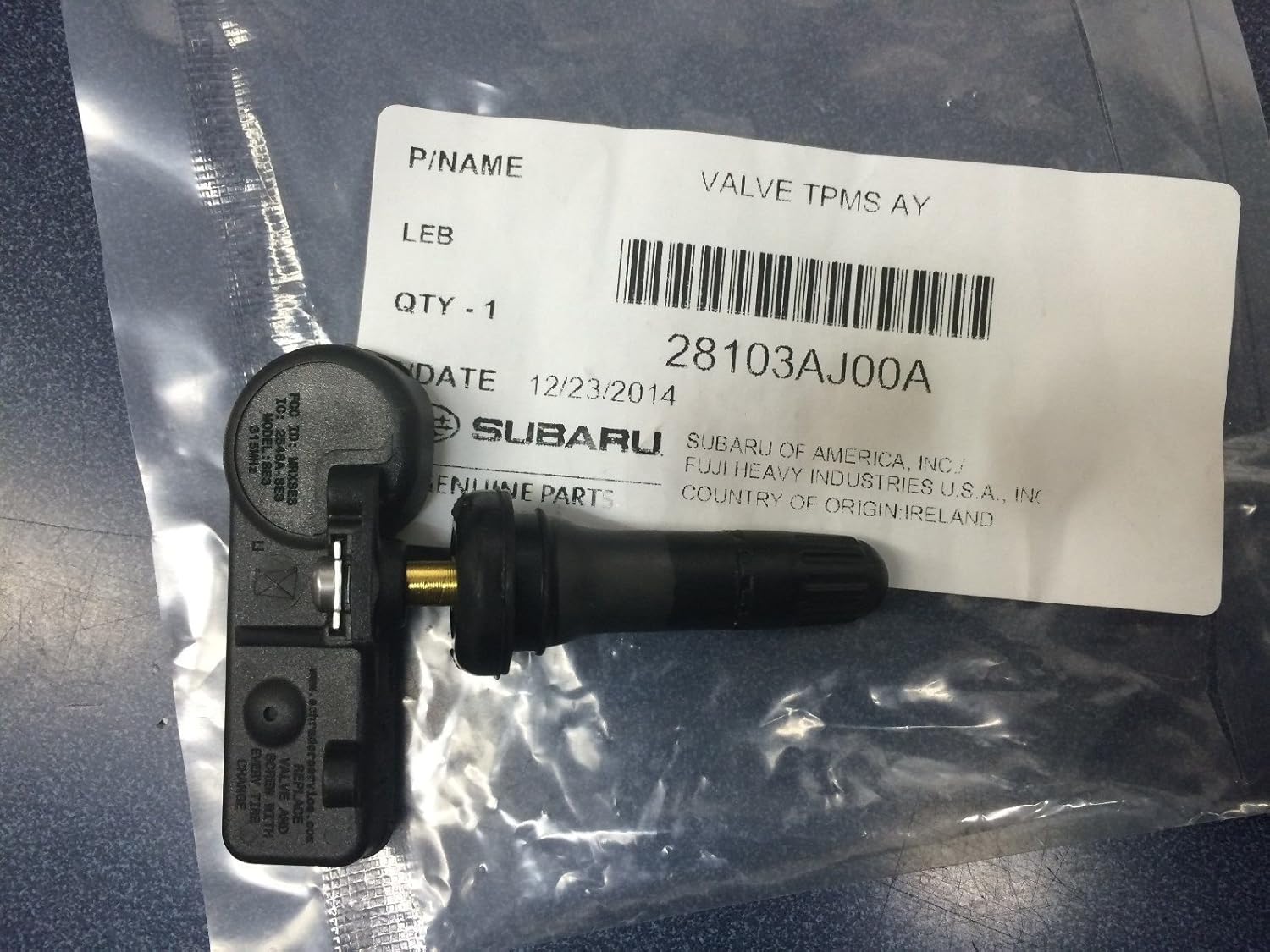 SUBARU Genuine TPMS Tire Pressure Sensor 28103AJ00A Legacy Outback Forester Impreza WRX STI CROSSTREK Pack of 2