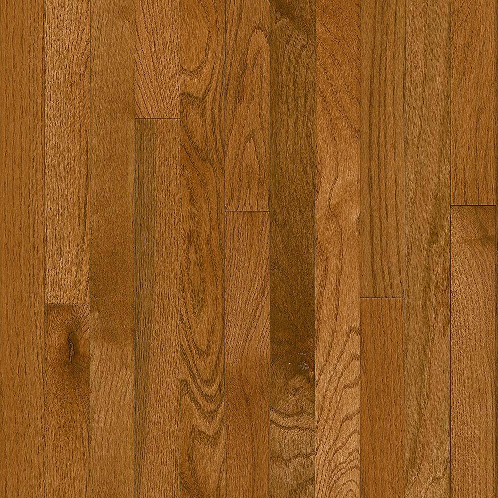 Bruce Plano Oak Gunstock 3/4 in. Thick x 2-1/4 in. Wide x Varying Length Solid Hardwood Flooring (20 Sq. ft. / CASE)