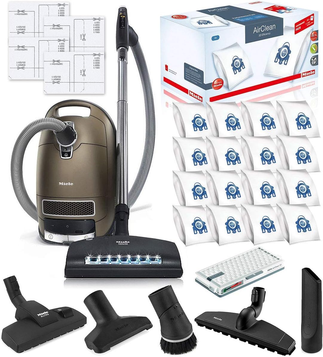 Miele Complete C3 Brilliant Canister HEPA Vacuum Cleaner + SEB-236 Powerhead Bundle