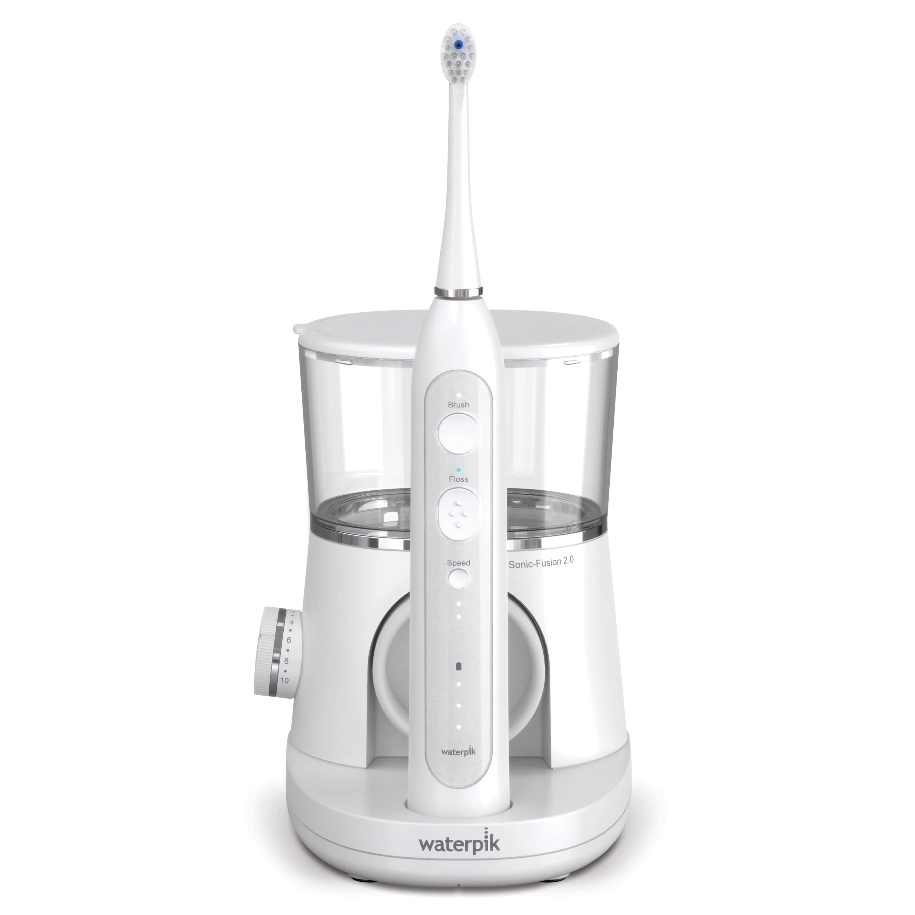 Waterpik Sonic-Fusion 2.0 Flossing Toothbrush, Electric Toothbrush & Water Flosser Combo, White