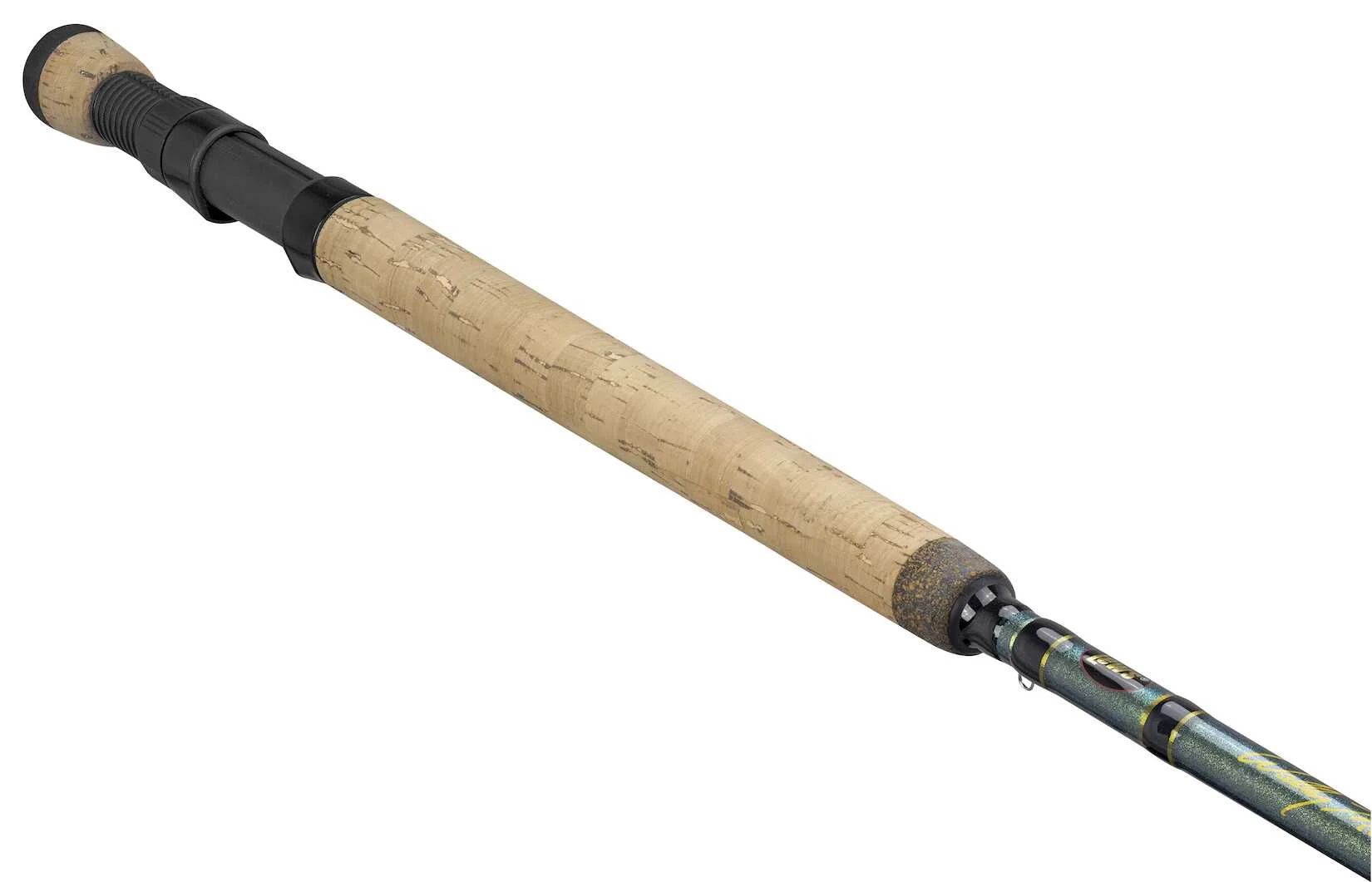 Lew's Wally Marshall Classic Signature Spinning Fishing Rod, 10-Foot 1-Piece Rod, Cork Handle, Black