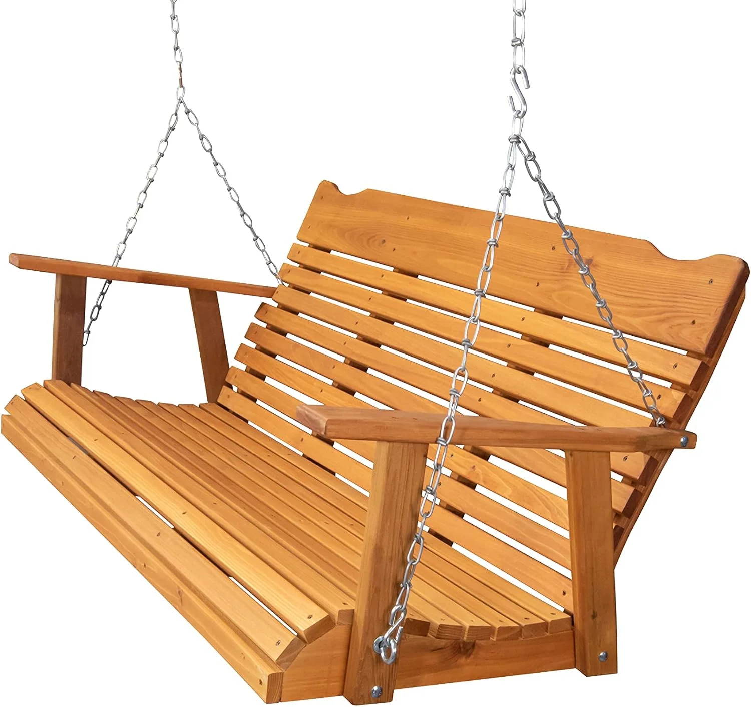 Rustic Finished 5' Cedar Porch Swing, Amish Crafted