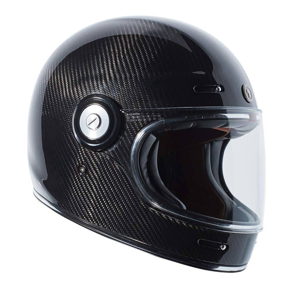Torc T-1 Retro Full Face Helmet - Gloss Carbon Fiber