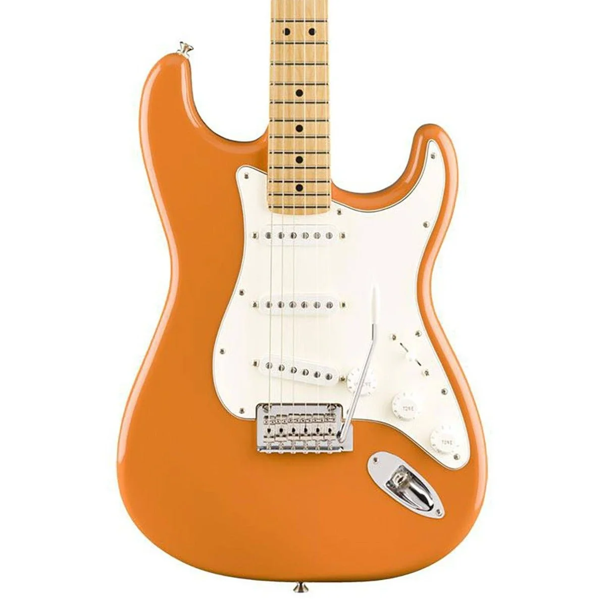 Fender Player Stratocaster Electric Guitar (Capri Orange, Maple Fretboard) - Curated Treasures Market