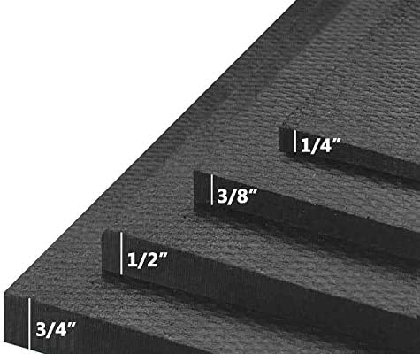 American Floor Mats Ultimate Stand-Alone Gym Mats 10% Black 3' x 4' - 1/4 Thick