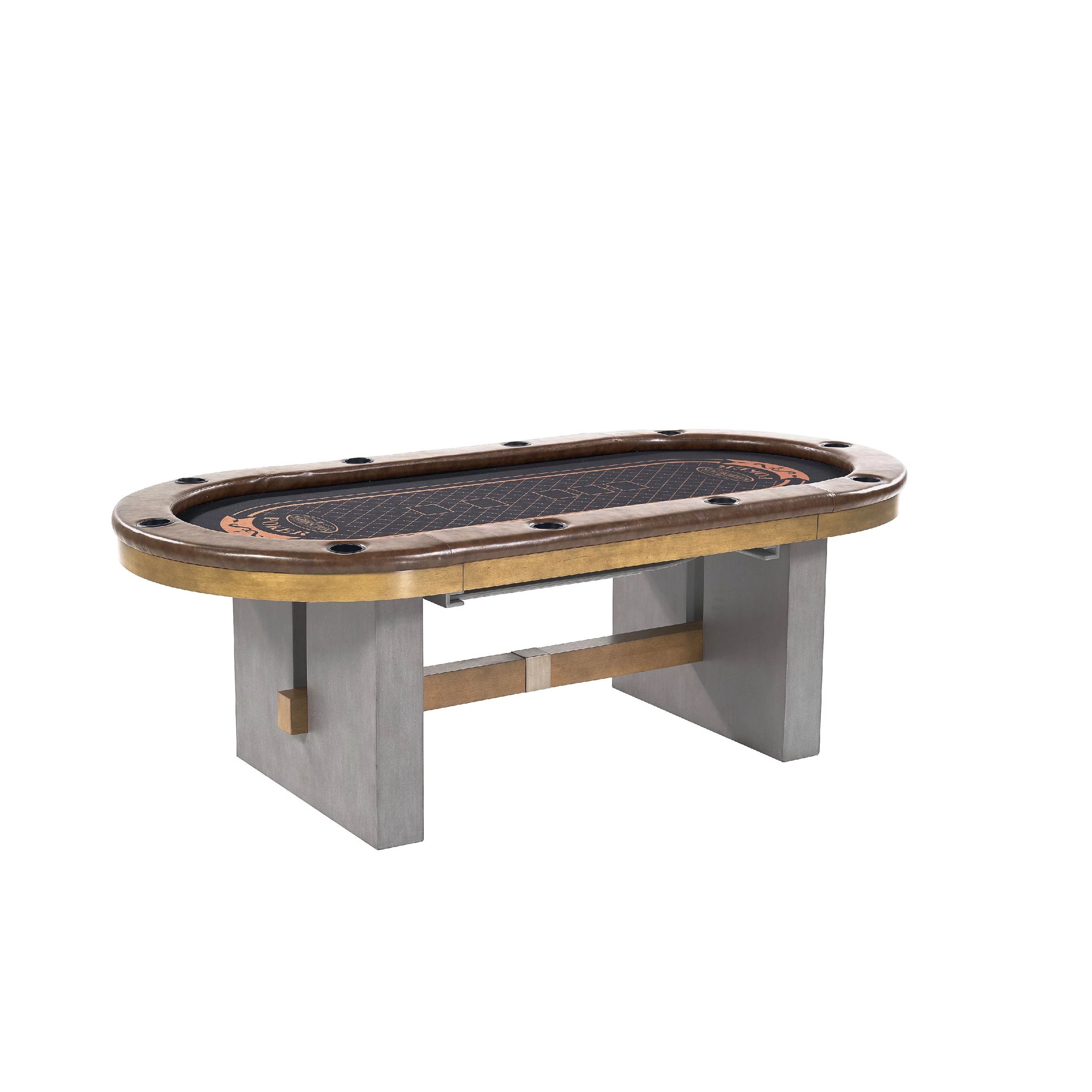 Barrington Urban 10 Player Poker Table with Dining Table Top, Not Foldable - Curated Treasures Market