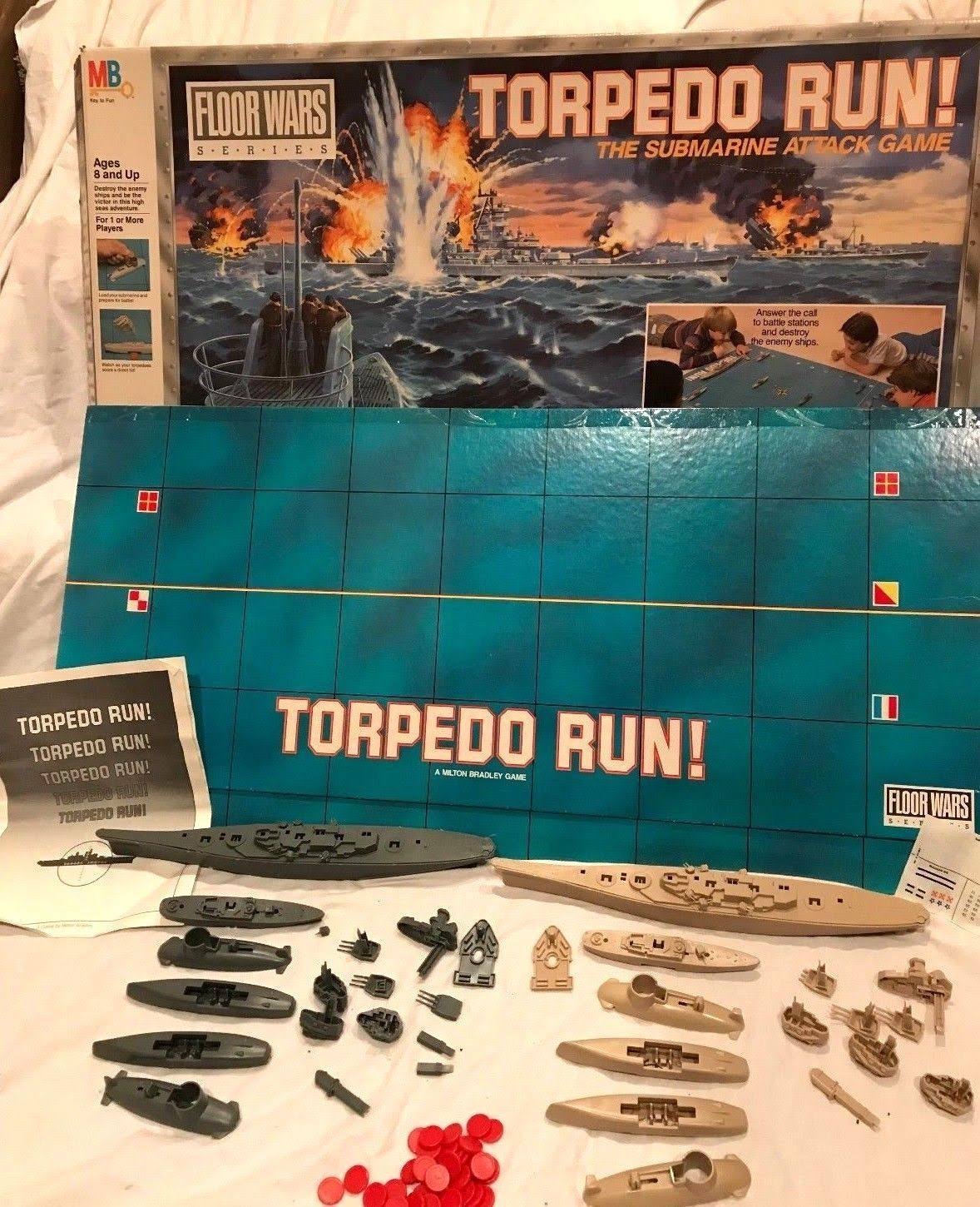 Torpedo Run Game - 1986 - Milton Bradley - Great Condition