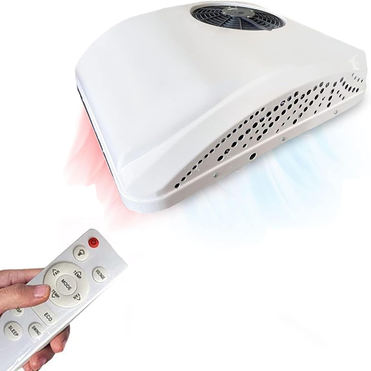 Car Electric Rv Rooftop Air Conditioner,24V Rooftop Parking Air Conditioner,Electric Car Air Conditioner, for RV Caravan Motorhome Campers, Trucks