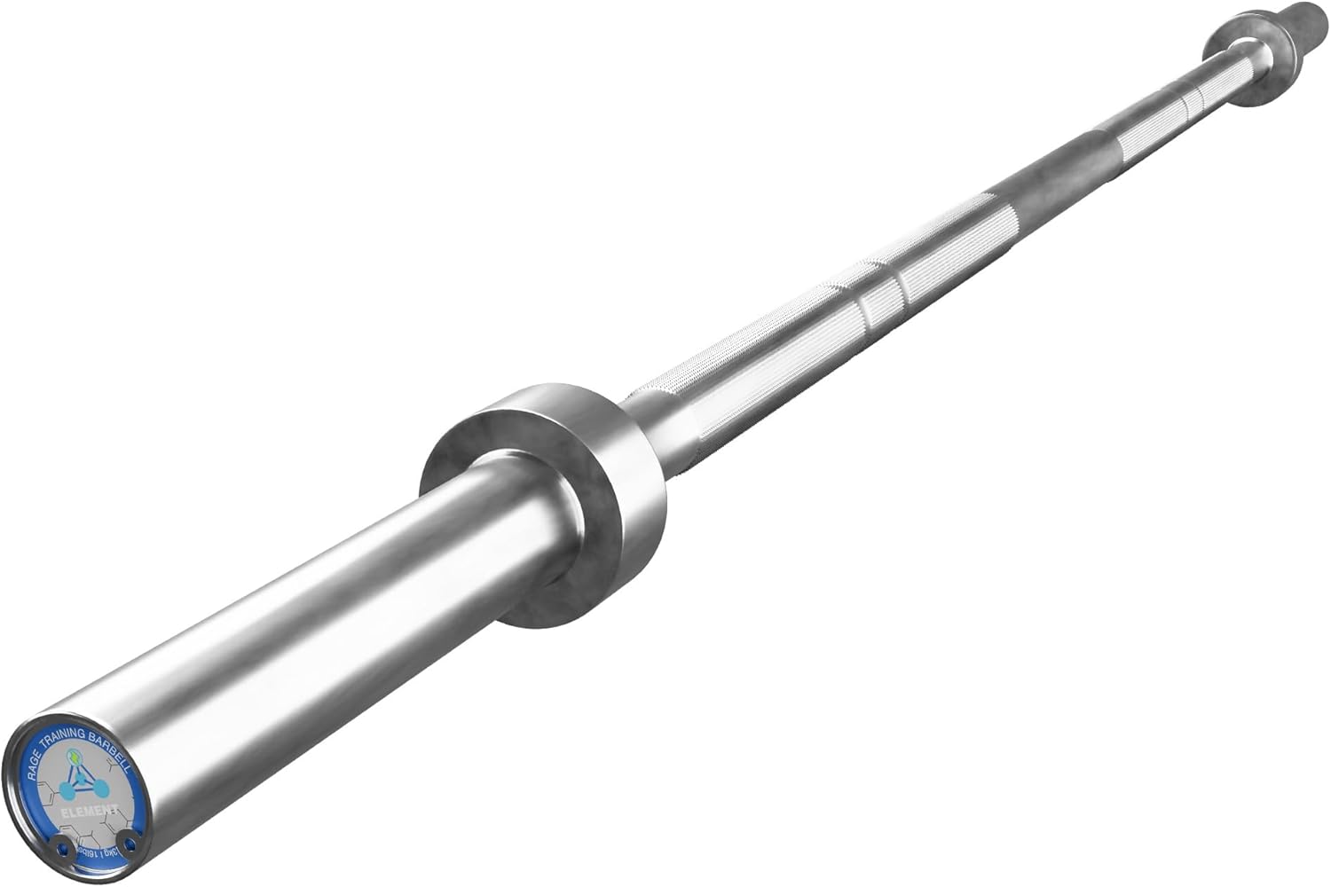 Olympic Training Barbell (6FT) (15 Pound Weight) (300 LBS Capacity), Home Gym Fitness Equipment, Strength Training Workout Bar, Weight bar for Squats