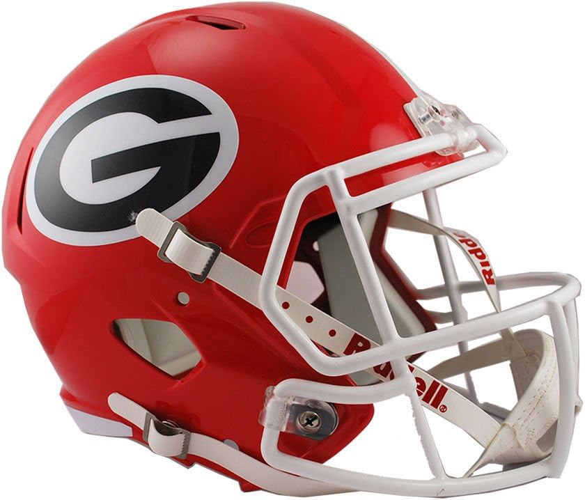 NCAA Georgia Bulldogs Full Size Speed Replica Helmet, Red, Medium