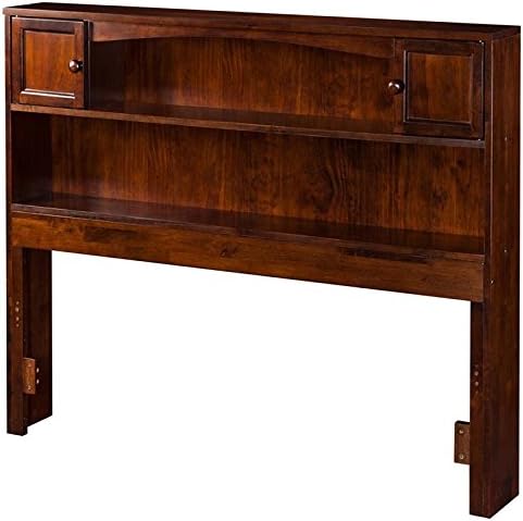 Leo & Lacey Full Bookcase Headboard in Walnut