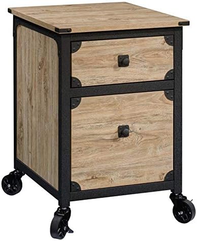 Sauder Steel River File Pedestal, L: 20.87 x W: 23.86 x H: 26.58, Carbon Oak Finish