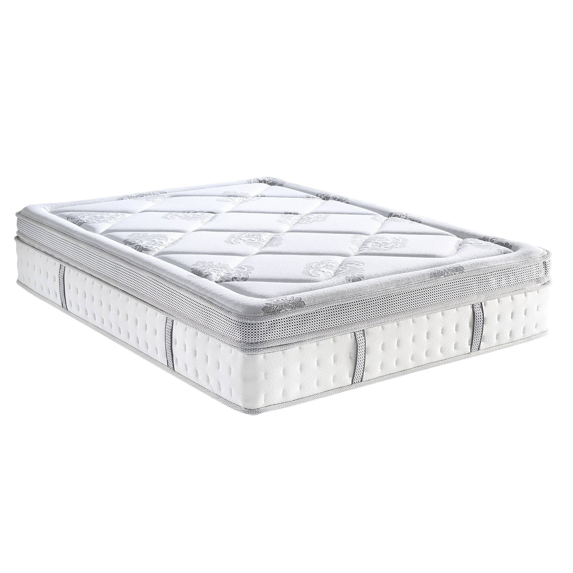 Classic Brands Summerville Hybrid 14-inch Eurotop Mattress - White (Full)