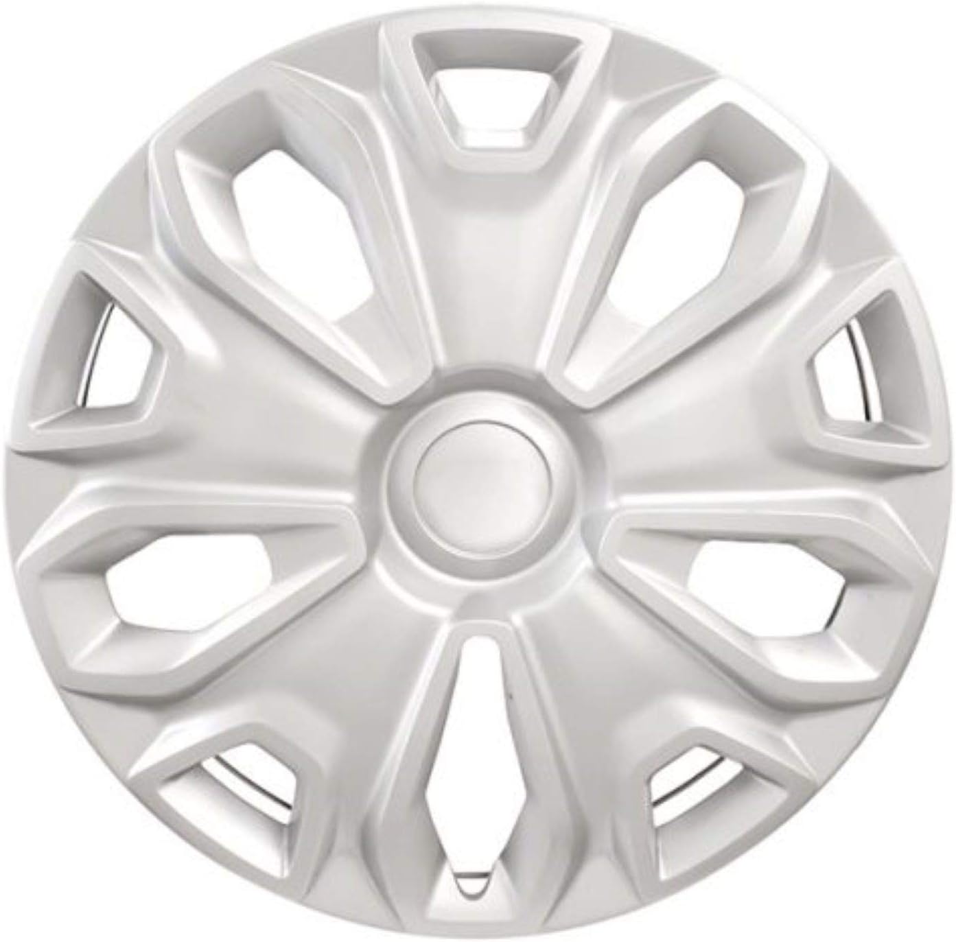 CCI New Wheel Covers Hubcaps Replacements Fits 2014-2019 Ford Transit 150,250 and 350; 16 Inch; 5 Y Spoke; Silver Color; Plastic; Set Of 4