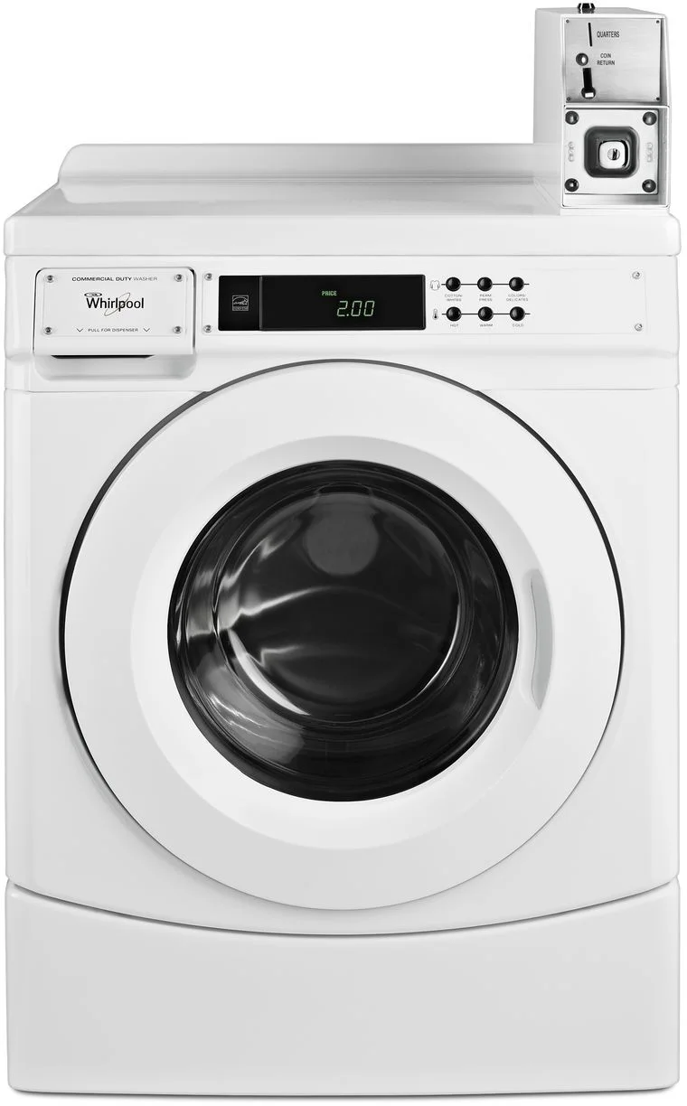 Whirlpool CHW9150GW 27 Inch Commercial Front Load Washer