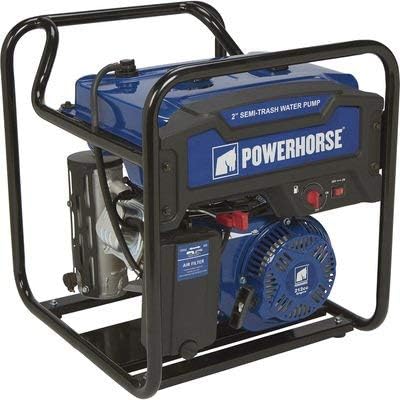 Powerhorse Extended Run Semi-Trash Water Pump - 2in. Ports, 7,860 GPH, 212cc OHV Engine, 5/8in. Solids Capacity, Model Number DS20